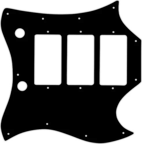 WD Custom Pickguard For Gibson 1964-1970 Full Face SG Custom #29 Matte Black
