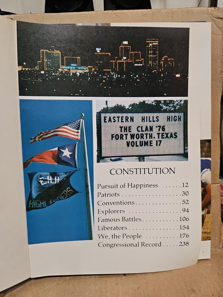 1976 Clan Yearbook,Eastern Hills High School,Fort Worth,Texas eBay