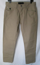 OAKLEY Men's Slim Fit Casual Pants Beige 5 Pocket Cotton Blend Size 32 x 32