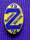 1973-1974 Vintage Mahtomedi Middle School Pinback Button - Minnesota, Zephers — photo 1