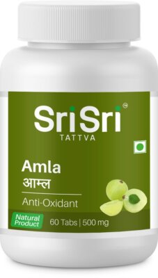 Sri Sri Tattva Amla Tablets 500mg 60 Tabs Antioxidant Support Herbal Supplement