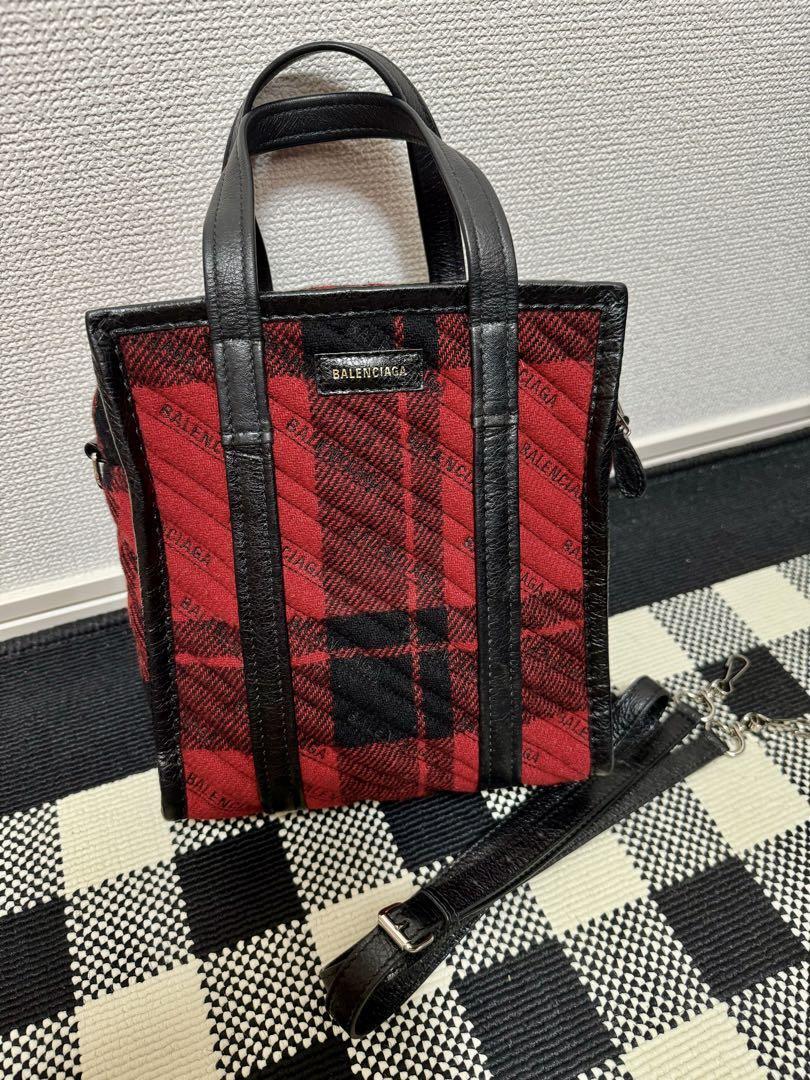 BALENCIAGA バレンシアガ バザール チェック バッグ - メルカリ - バッグ 