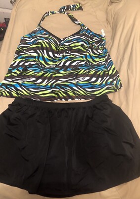 plus size tankini with skirt bottom