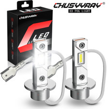 2x H3 Car LED Fog Light Bulbs Conversion Kit 6500K For Subaru Forester 2004-2012
