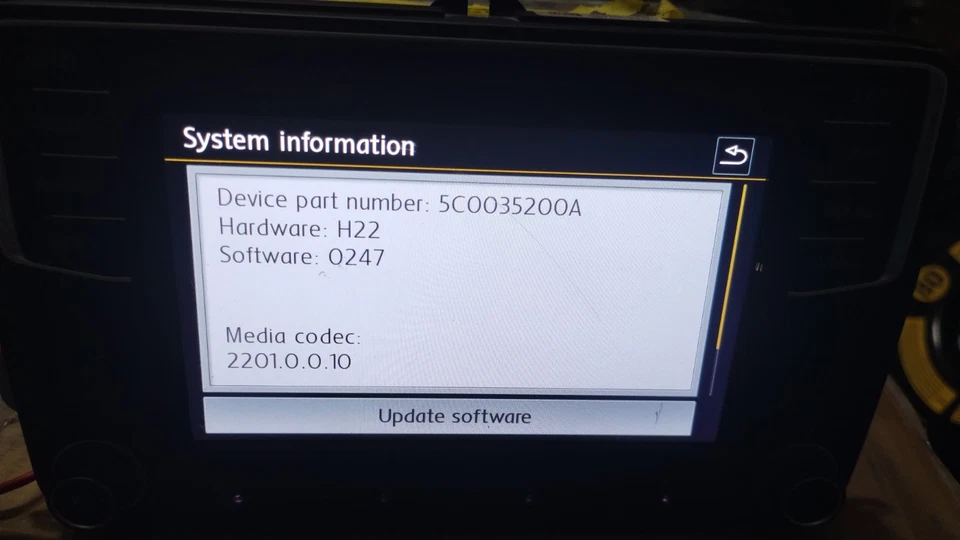 Volkswagen Jetta Passat 2016-2017 receptor de radio sin identificación de navegación 5C0035200A Foto 4 de 4