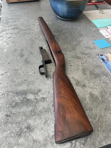 US MILITARY 1903 Springfield Walnut Stock And Clip WW1 WW2