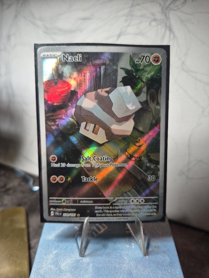 POKEMON PALDEA EVOLVED NACLI ILLUSTRATION RARE 220/193 TCG HOLO