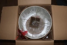 Henn&Hart Tall Rattan Table Lamp with Fabric Shade Rattan TL0081