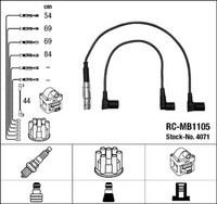 NGK ZüNdleitungssatz 4071 FüR Mercedes C124 W124 S124 W123 C123 S123 W460 T1 190