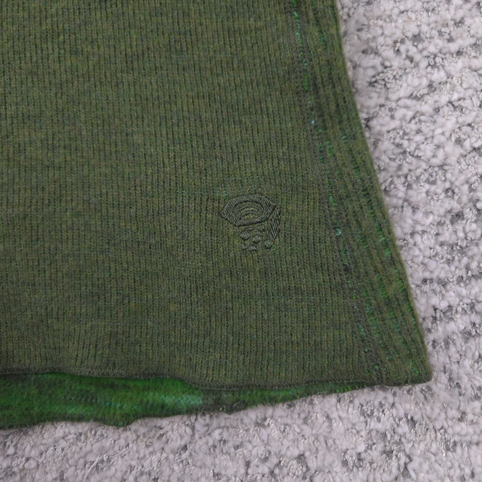 Mountain Hardwear Sweater Womens Small Wool Blend Pullover Thumb Loops Olive GUC - Image 3 of 4
