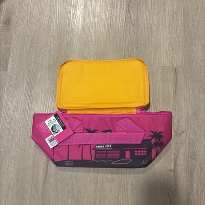 NEW Trader Joe's Mini Insulated Tote Bag Bundle Pink & Red Limited Edition!!