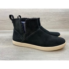 Koolaburra by UGG Women's Ankle Boots Black Suede Whipstitch 10 Casual Shoes
