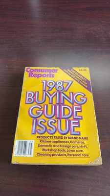 #ad Consumer Reports 1987 Buying Guide Issue $6.00