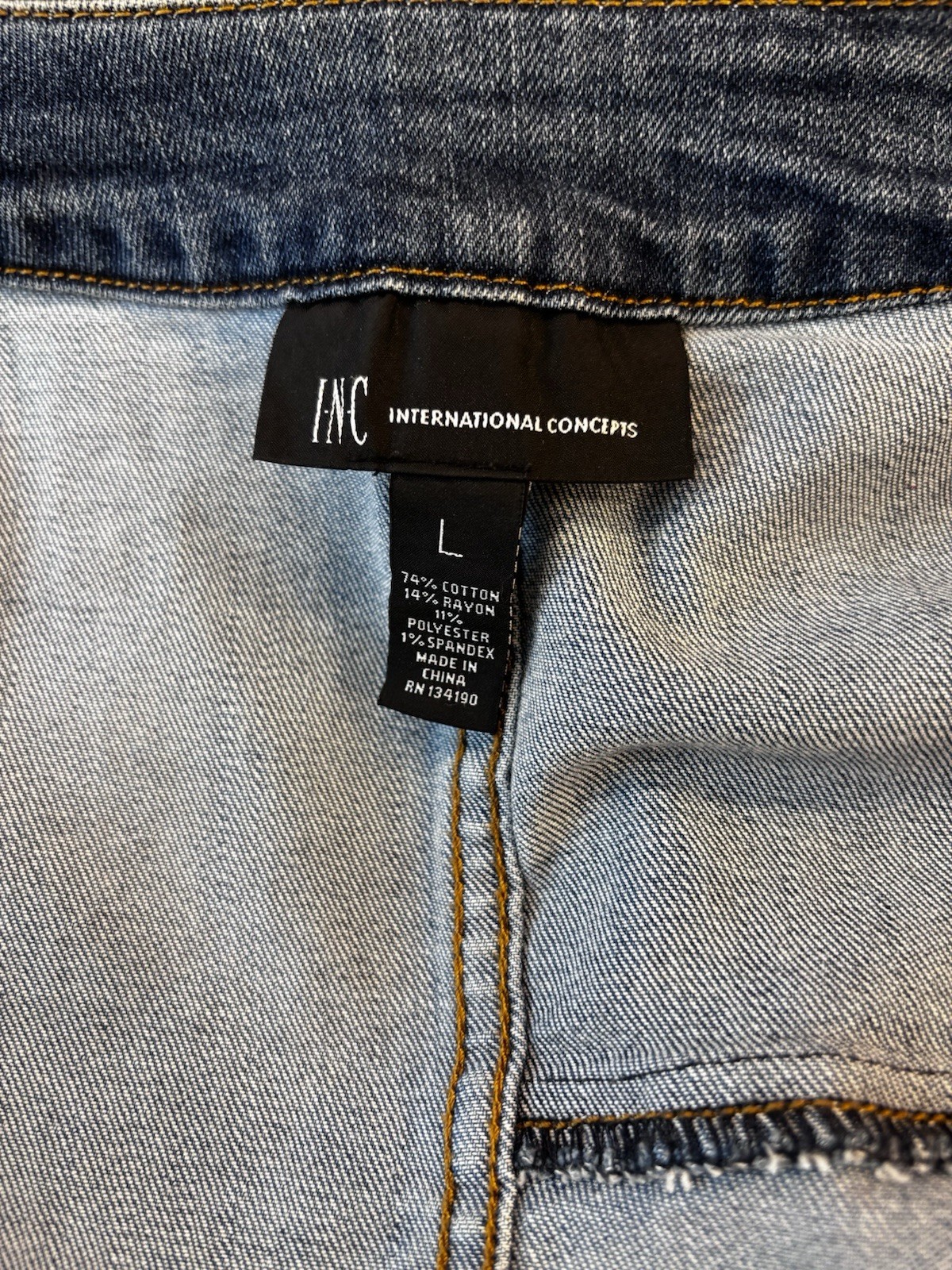 INC International Concepts Patchwork Denim Trucke… - image 18