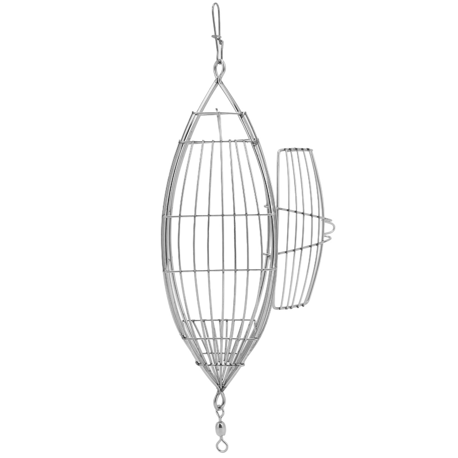 L Fishing Bait Cage Stainless Steel Lure Cage Carp Fishing Trap Basket AJ
