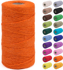 2mm Jute Twine String 328 Feet Natural Thick Garden Twine for Crafts, Outdoor, G