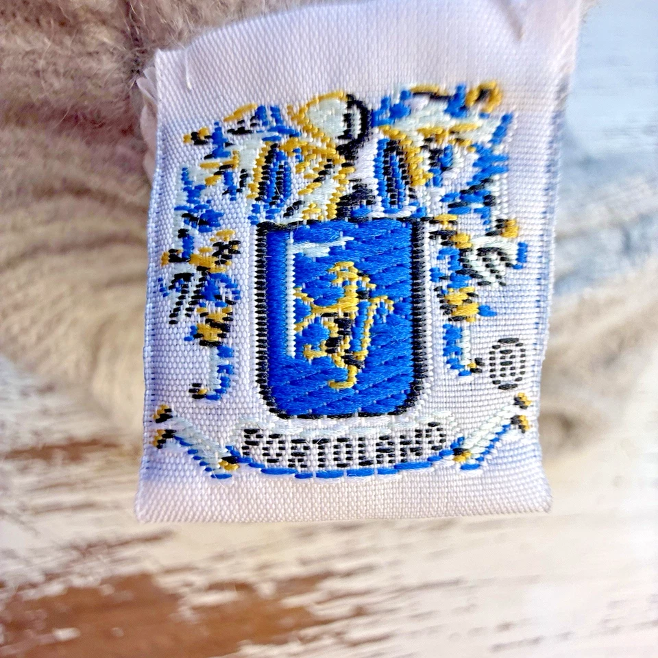 Gorro gris con ribete acanalado tejido cachemir suave cremoso para mujer Portolano talla única Foto 2 de 4