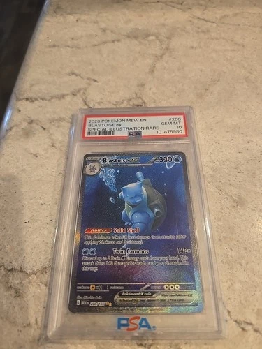 Blastoise EX #200/165 Scarlet & Violet 151 Special Illustration Rare PSA 10