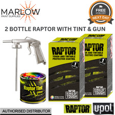 BMW 202 YUKONBLAU MET U-POL RAPTOR 2 Bottle Kit + 200ml Tint + Raptor Gun