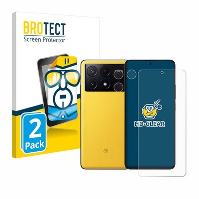 2x Display Schutz Folie für Xiaomi Poco X6 Pro (Display+Kamera) Zubehör