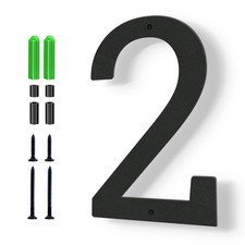 5" Stainless Steel Floating House Numbers, Metal House Numbers for Outside, M...