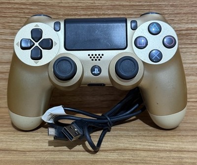 Sony CUH-ZCTU Dualshock 4 Gold Wireless Controller for PlayStation 4 WORKING