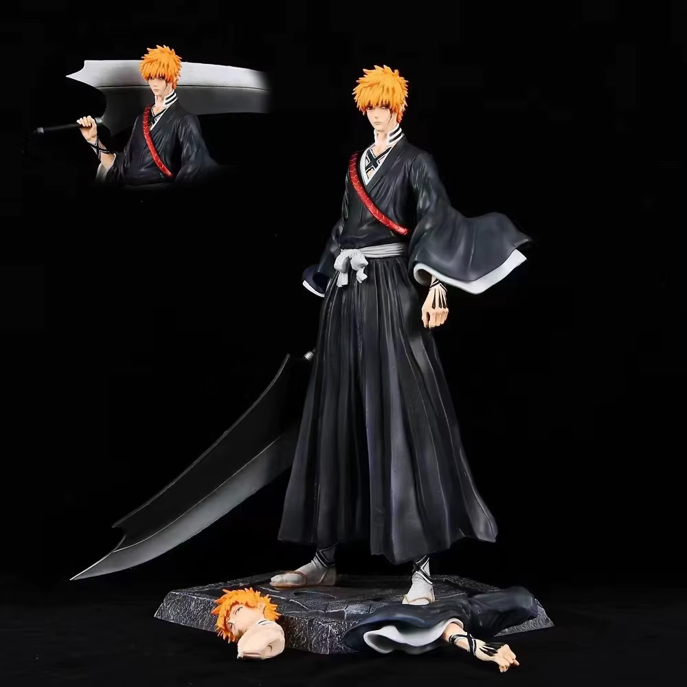 Figurine Ichigo Kurosaki de 33 cm Bleach en PVC pour statue de collection