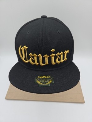 Caviar Super Weed Gold Baseball Snapback Cap Hat Black NWT