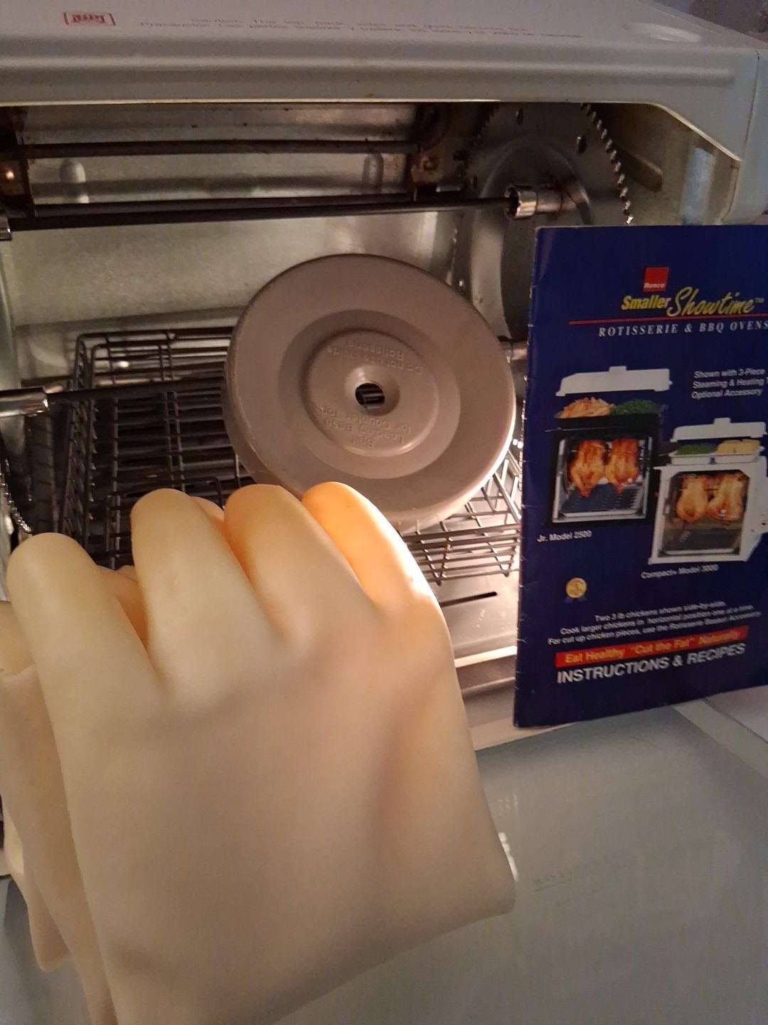 Ronco Showtime Rotisserie & BBQ Model 3000T CLEANED AND TESTED WORKS GREAT PRICE