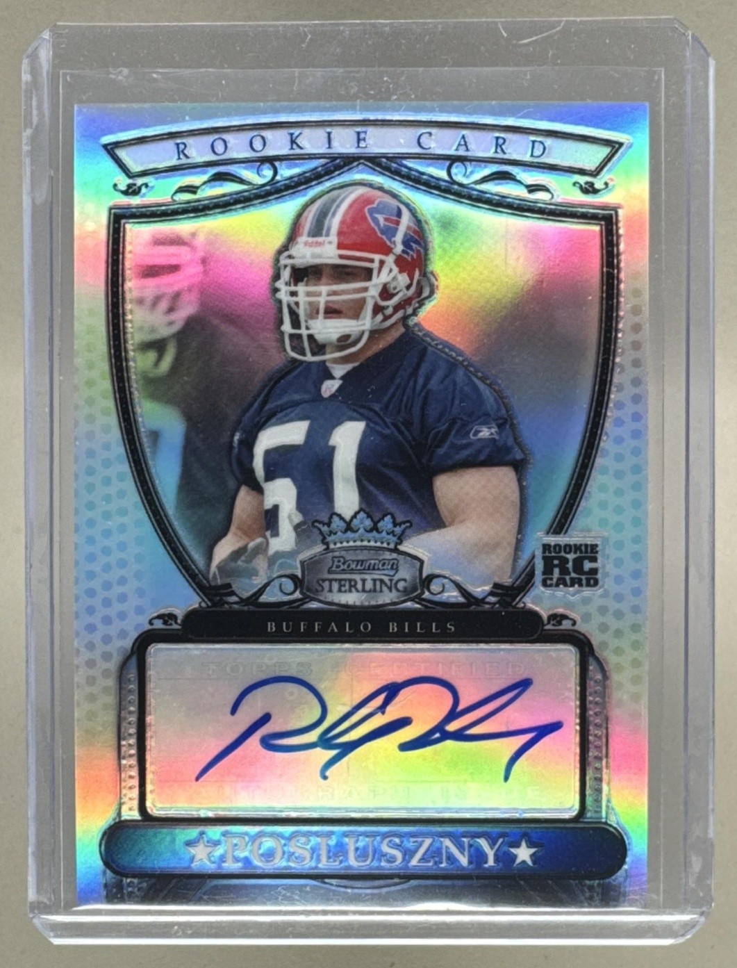 Paul Posluszny Bowman Sterling #PP Autograph-Refractor