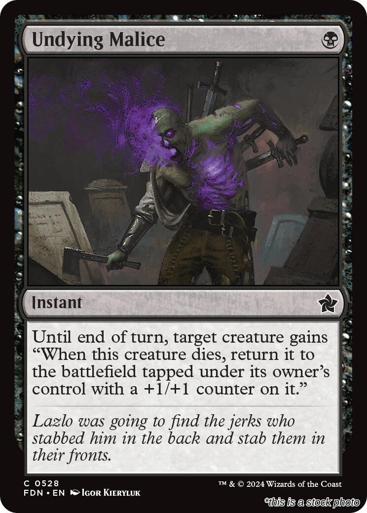 Undying Malice [FDN - 528] - Near Mint