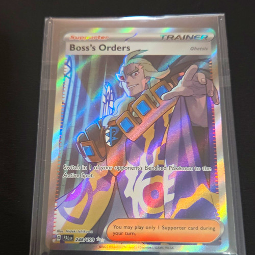 The Pokémon Company Boss's Orders (Ghetsis) 248/193 Paldea Evolved UR Holo EN