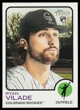 2022 Topps Heritage Ryan Vilade #112 BASEBALL CARD Rookie Colorado Rockies RC. rookie card picture