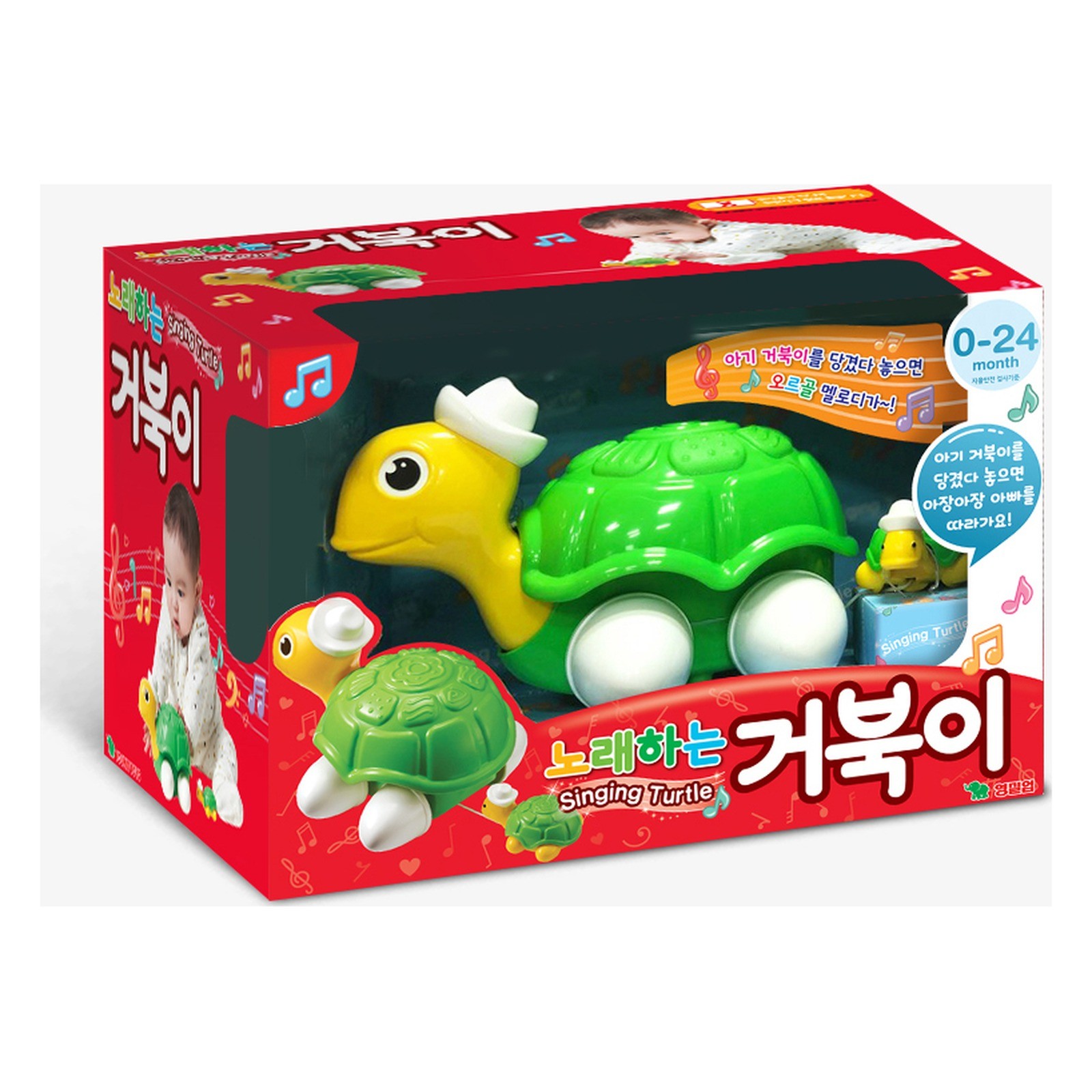 Singing Turtle Musical Baby Toy Playset Kids Gift Pretend Play Korean New