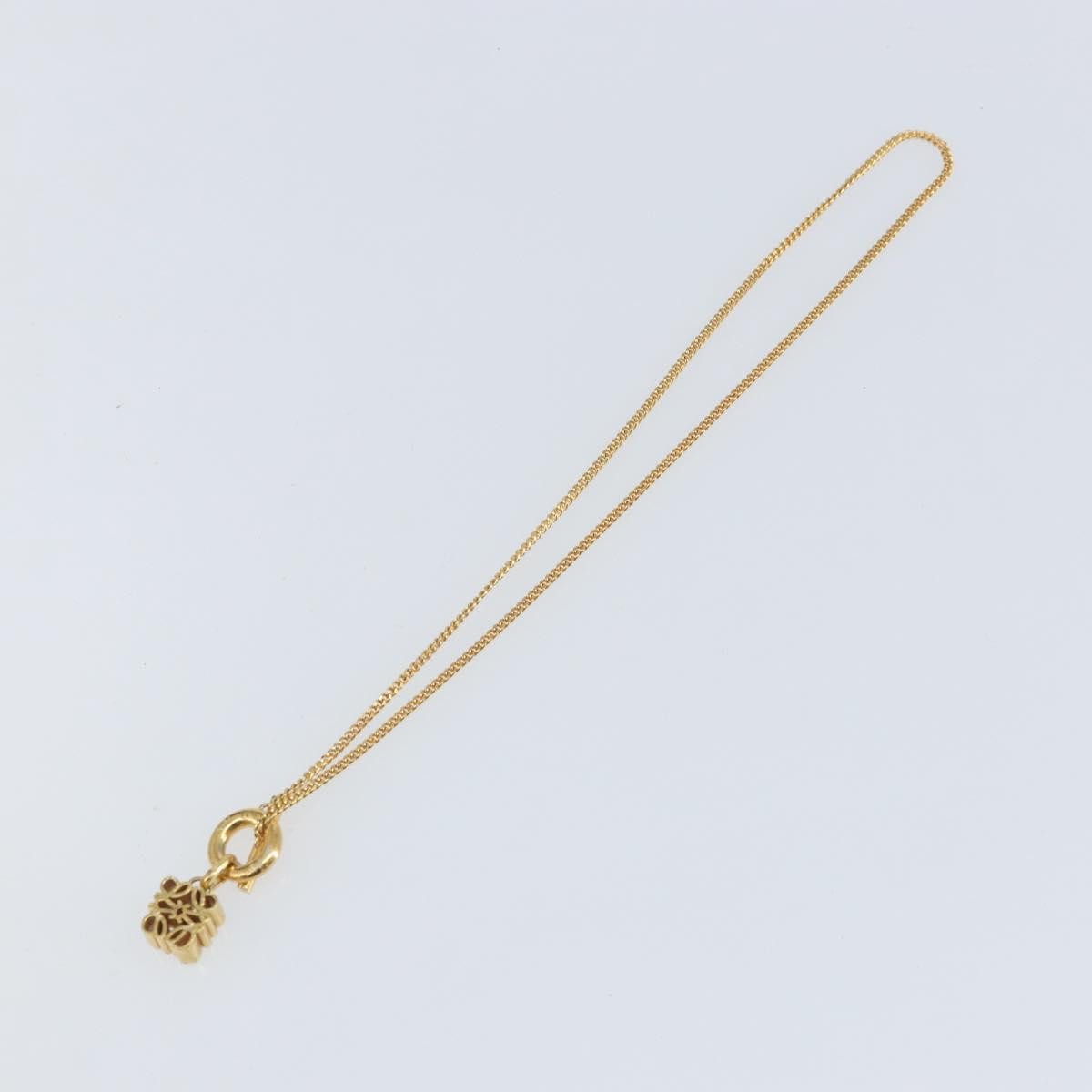 LOEWE Necklace metal Gold Auth bs33232 | eBay