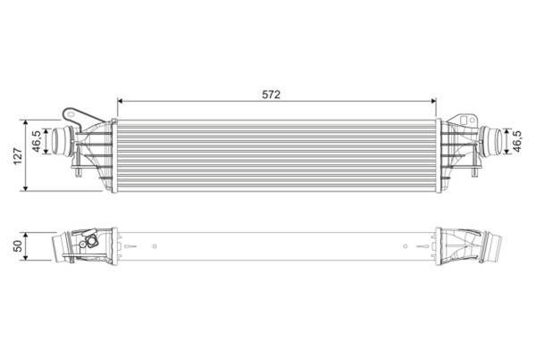LadeluftküHler Valeo 818697 Aluminium FüR Opel Corsa X15 Adam M13 Cdti-image