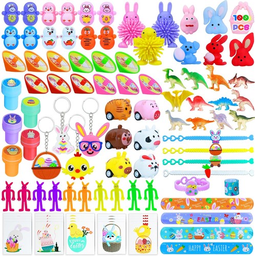 100Pcs Easter Egg FillersEaster Basket StuffersEaster Baskets for Kids Easter