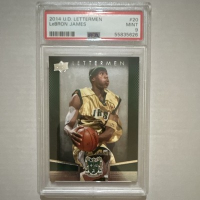 Upper Deck 2014-15 Lettermen LeBron James #20 Base PSA 9 Basketball Card