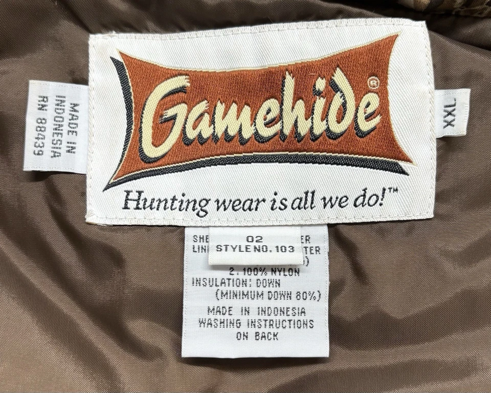 Gamehide Camo Vest Mossy Oak Breakup Down-filled Men's Size XXL - Image 3 of 4