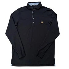 Greyson Polo Shirt Mens Size M Long Sleeve Performance Golf Stretch Blue