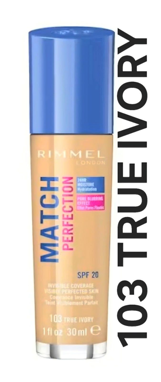 Rimmel London Match Perfection Foundation SPF20 - 103 True Ivory
