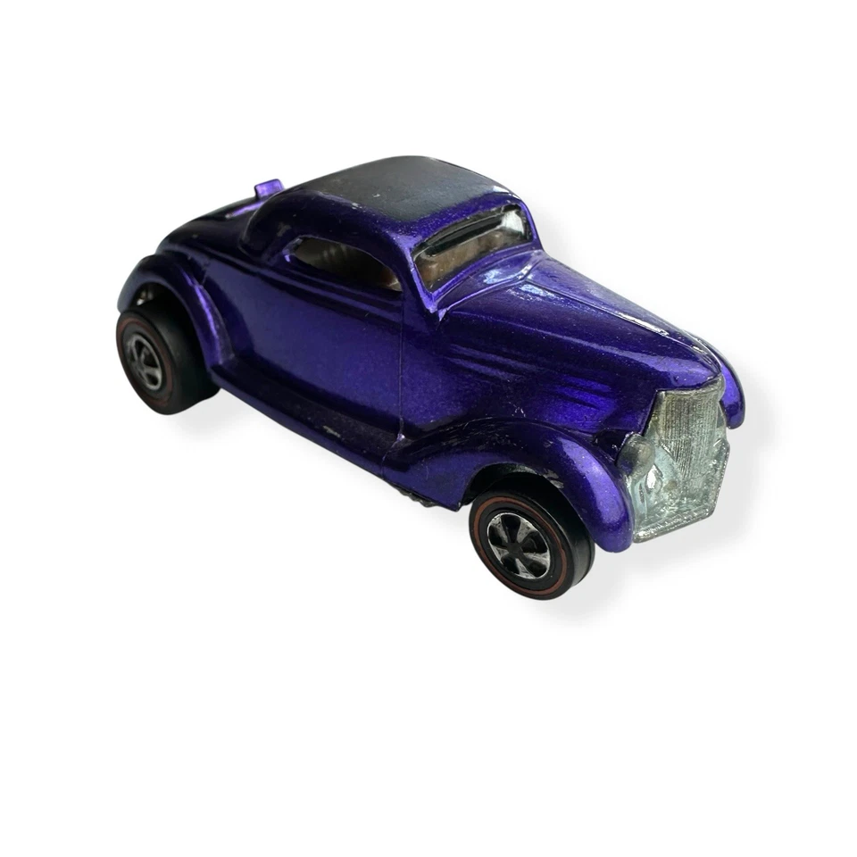 Ford vintage 1968 Hot Wheels Redline Classic '36 cupé púrpura bonito Foto 2 de 4