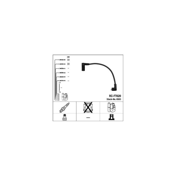 ZüNdleitungssatz NGK 8503 FüR Fiat-image
