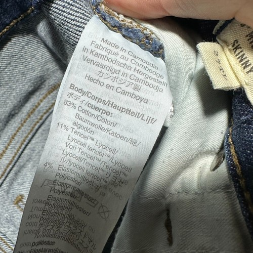Madewell Jeans 9" Mid-Rise Skinny Damen Gr. 27 Blau Stretch Denim Dark Wash - Bild 9 von 10