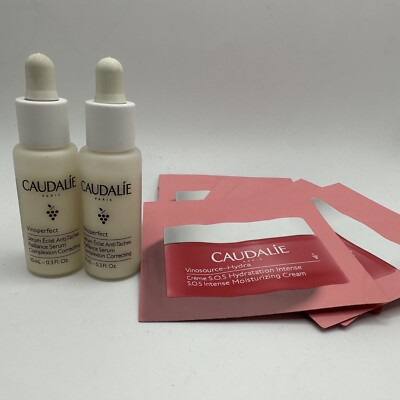 Caudalie Vinoperfect Radiance Serum 10mlX2 S.O.S Intense Moisturizing Cream2MLX7