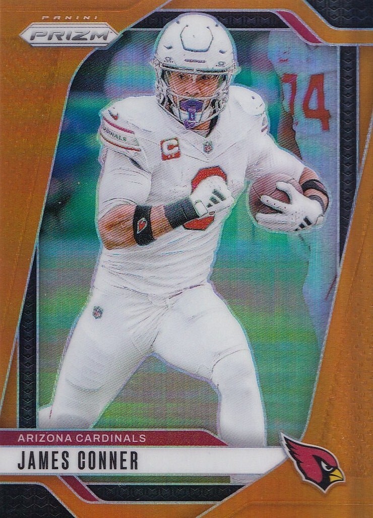 James Conner 2024 Panini Prizm Football Orange Prizm 102/249 #2 Cardinals