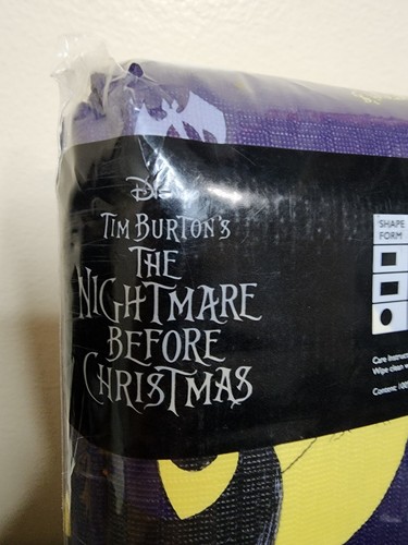 NEW Tim Burton The Nightmare Before Christmas Tablecloth 60x102 Purple Jack Bat - Picture 5 of 5