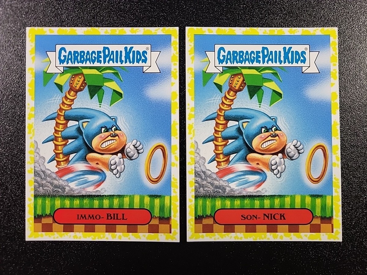 SP Yellow Border Parallel Sonic the Hedgehog Spoof Garbage Pail
