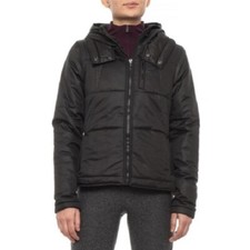 Nwt 895 Performance Elements Puffa Jacket ~ Hood ~ Size Small ~ Black