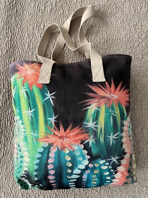 Cactus Motif Tote Bag